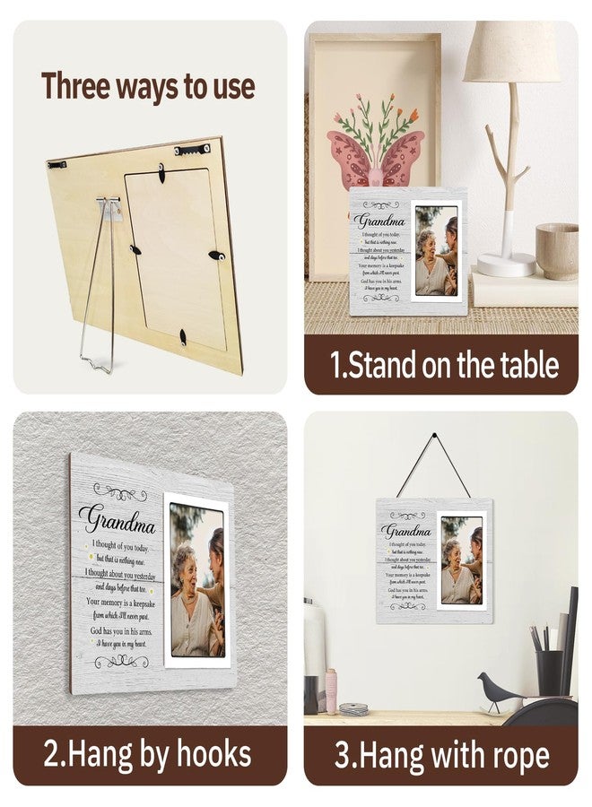 SteadStyle Grandma Memorial Picture Frame - Sympathy Gift for Loss of Grandmother - Bereavement Keepsake for Loved One - Remembrance Photo Frame, Fits 4x6 Inch Picture - Image 3